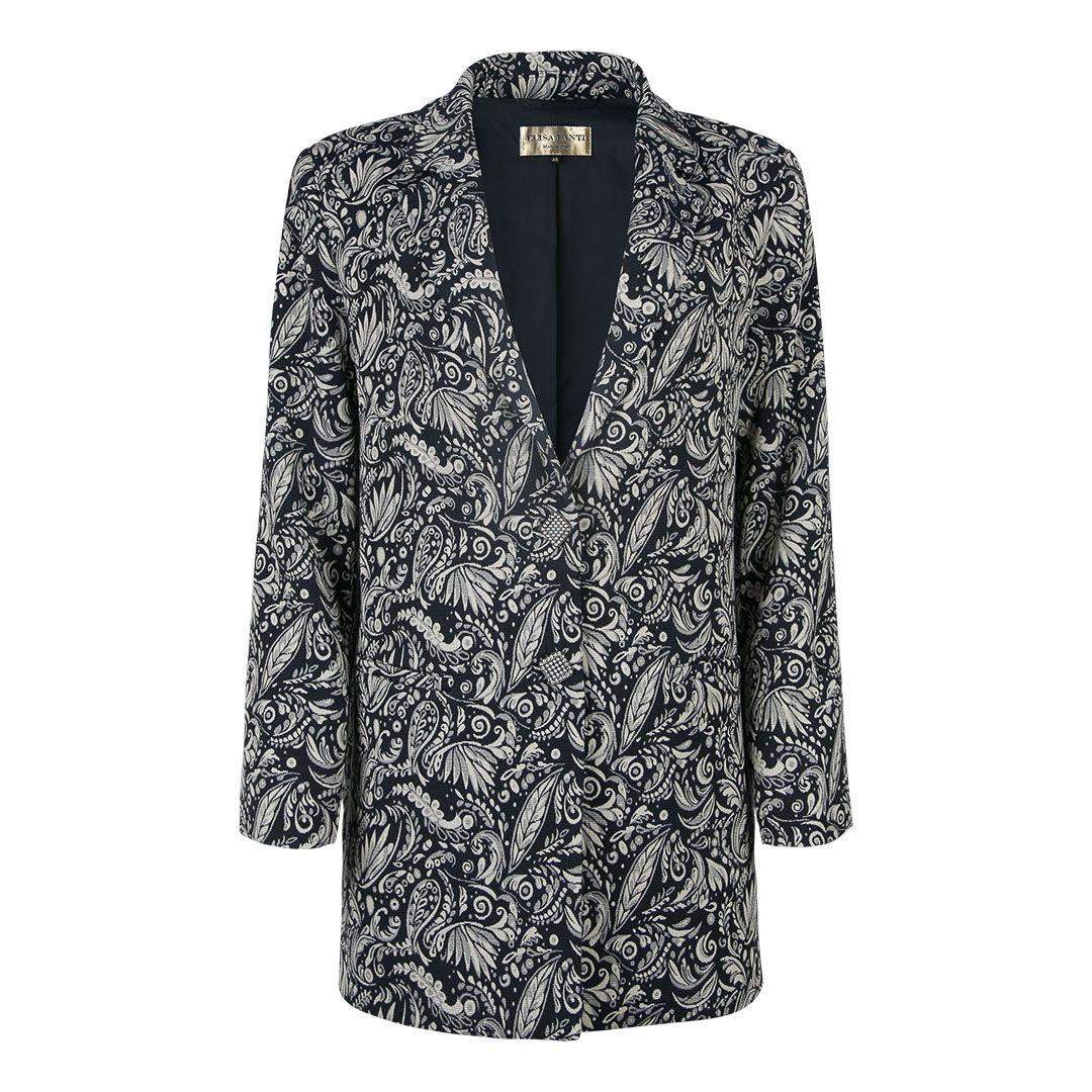 Женский жаккардовый пиджак Elisa Fanti | Фото 1