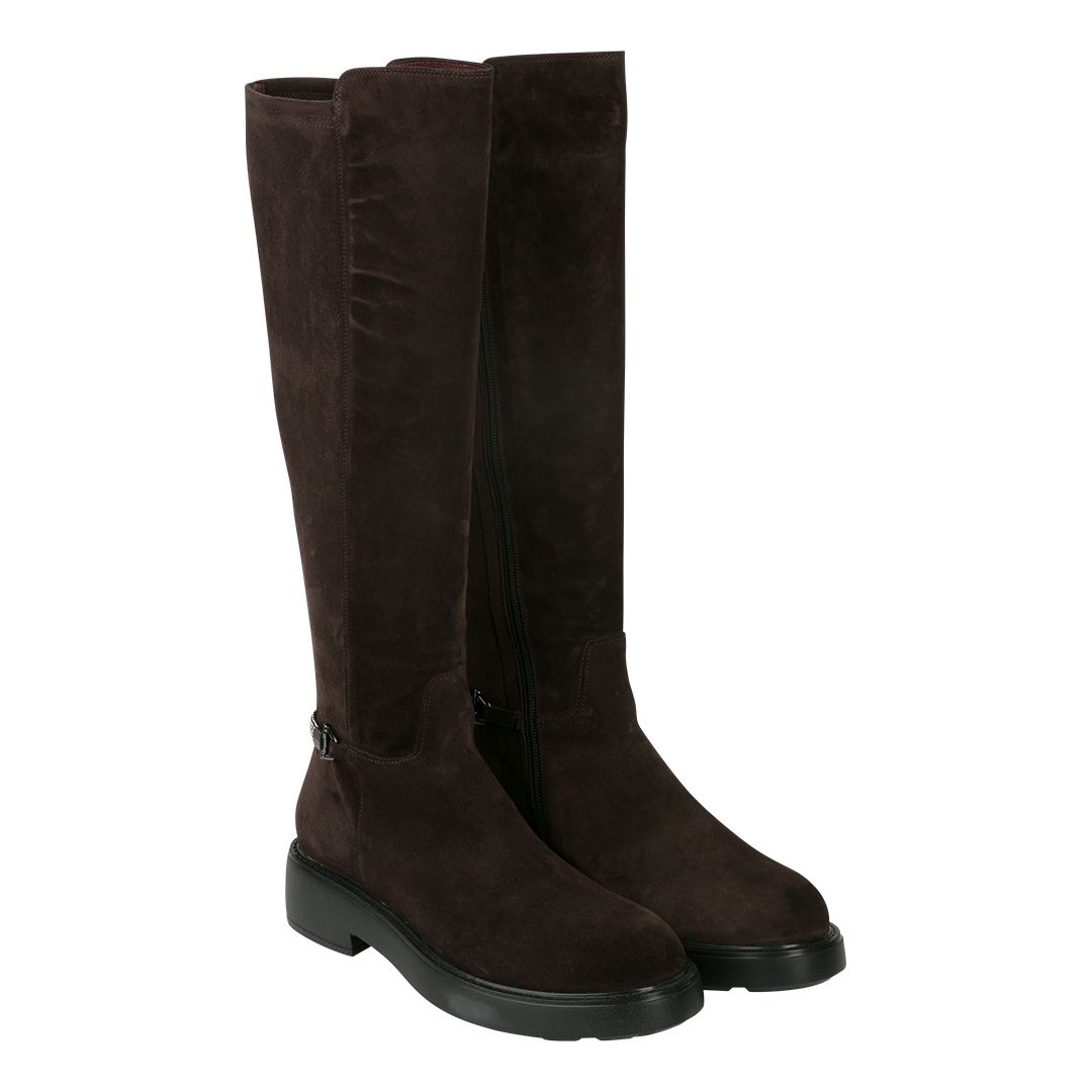 Женские высокие замшевые сапоги Mot Cle | Фото 2