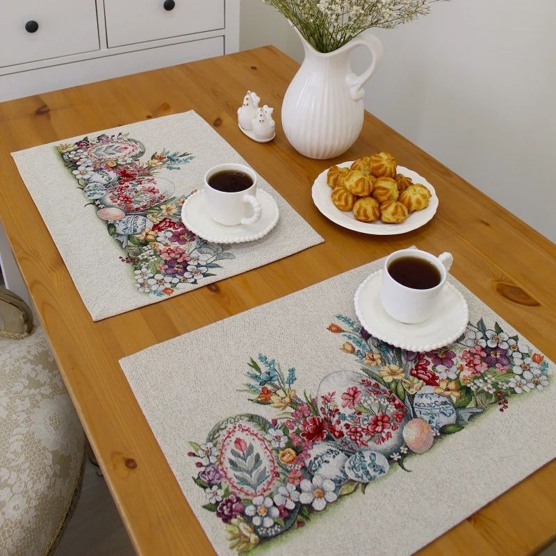 Скатерть, дорожка и салфетки Крашенка на счастье | Фото 3