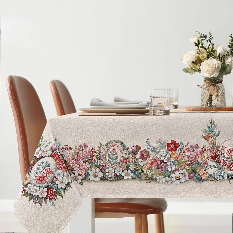 Скатерть, дорожка и салфетки Крашенка на счастье | Фото 1