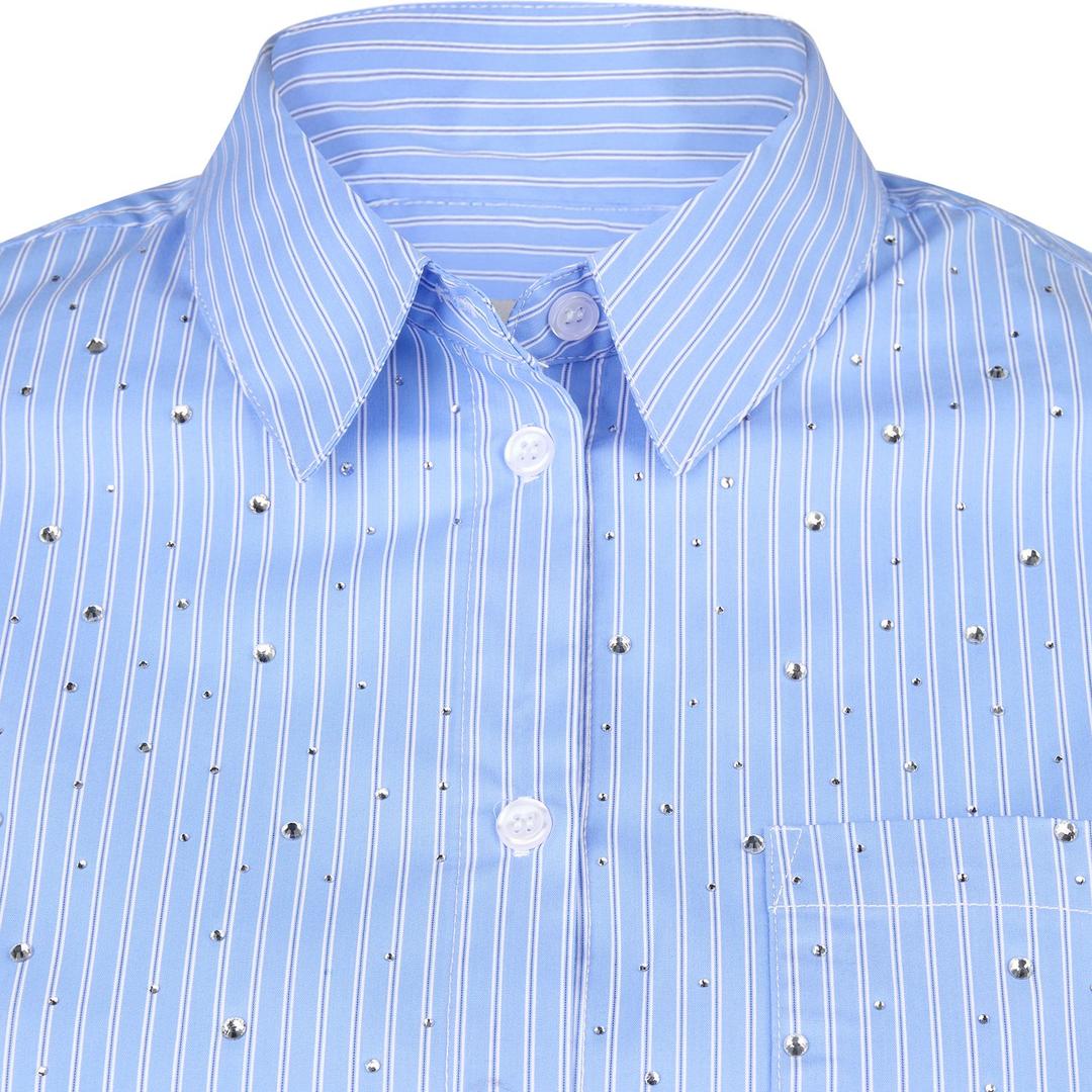 Женская рубашка со стразами LeComte | Фото 3