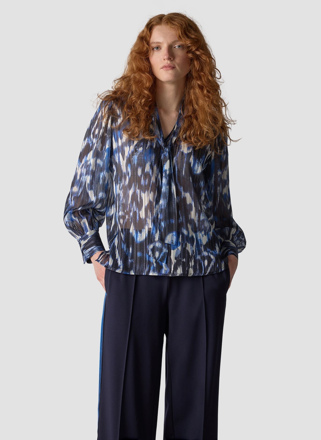 Женская блуза с бантом LeComte | Фото 3