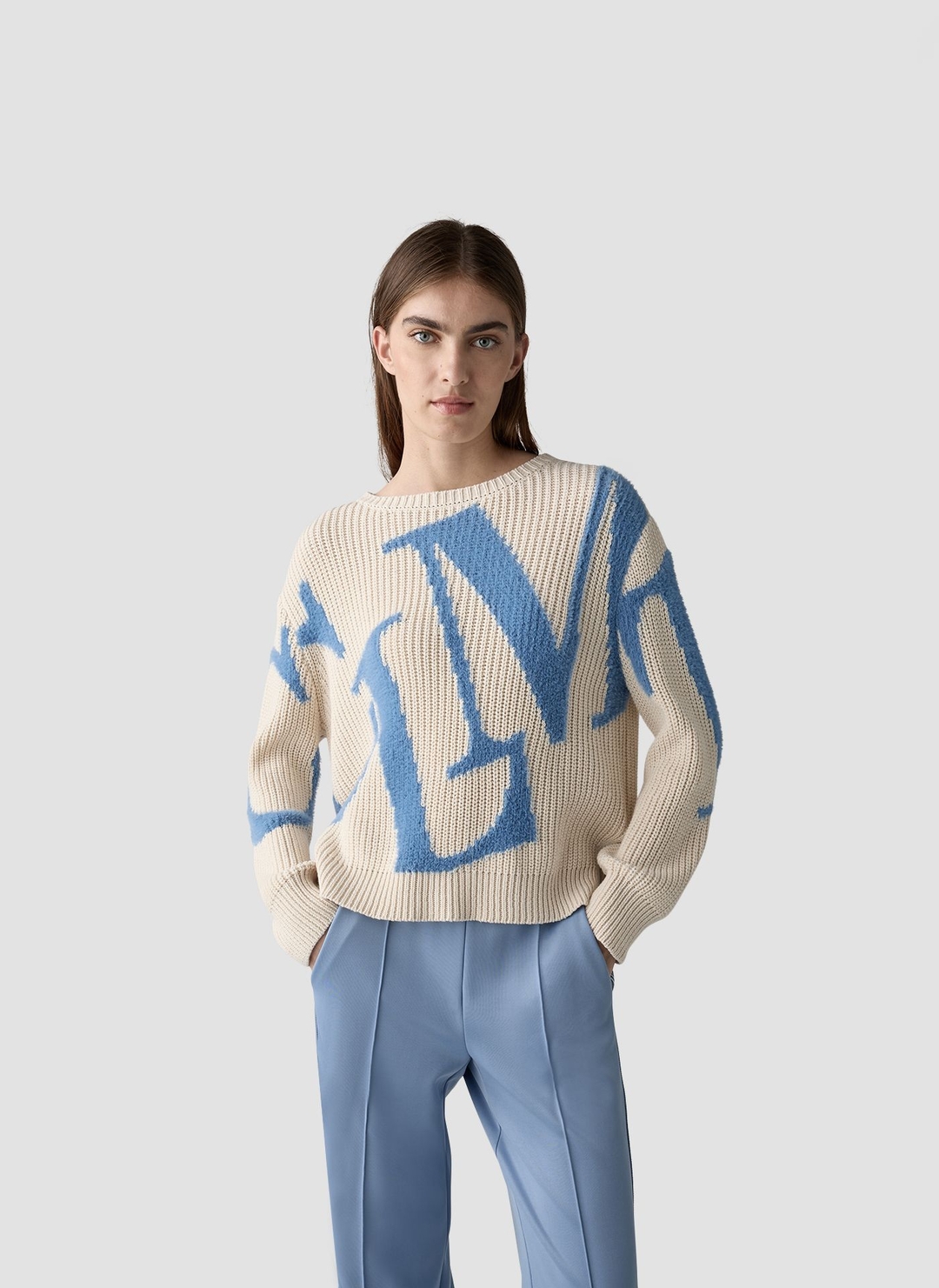 Женский джемпер с текстовым принтом LeComte | Фото 3