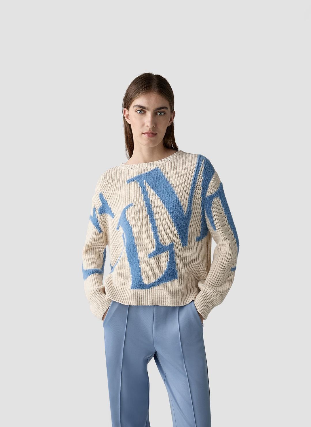 Женский джемпер с текстовым принтом LeComte | Фото 3