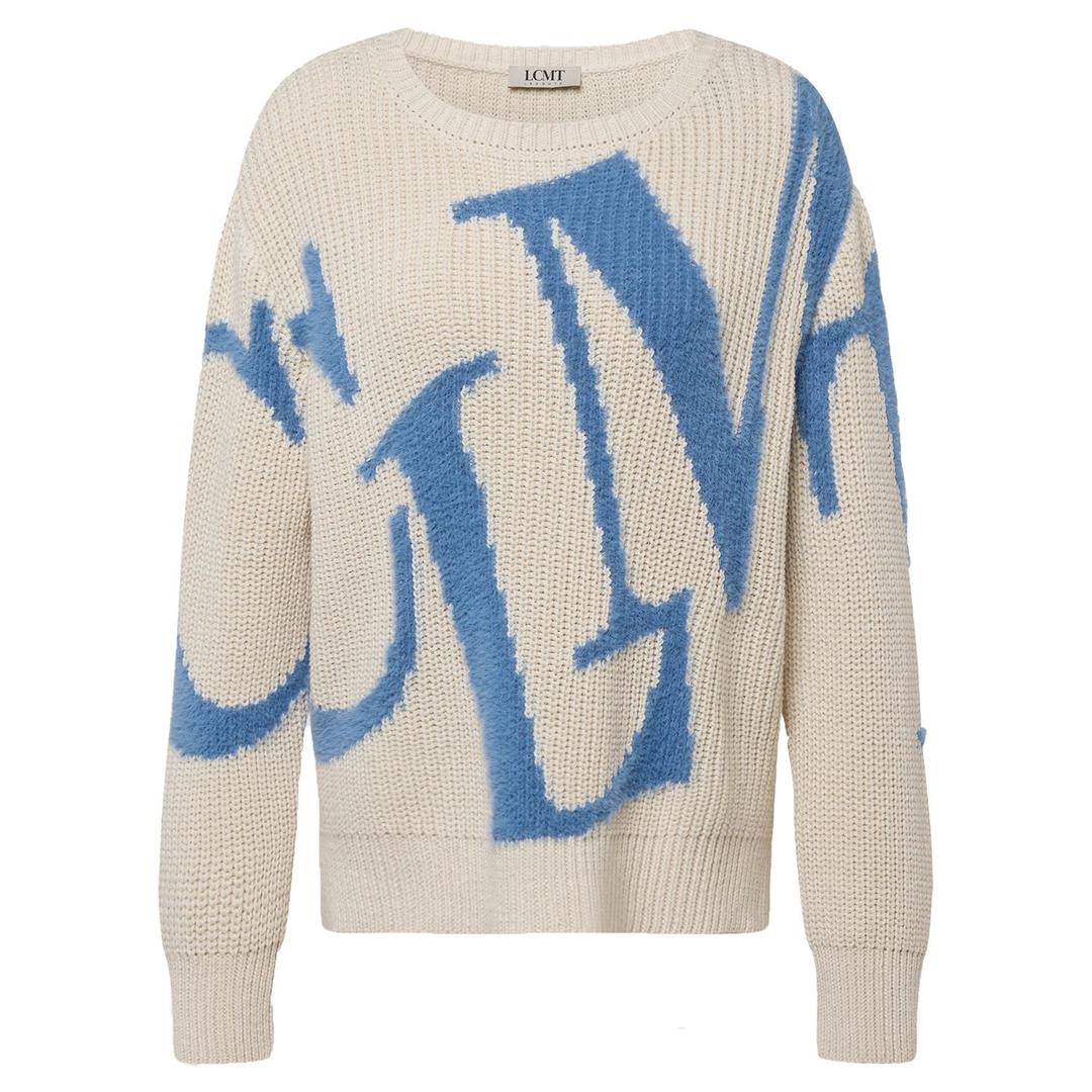 Женский джемпер с текстовым принтом LeComte | Фото 1
