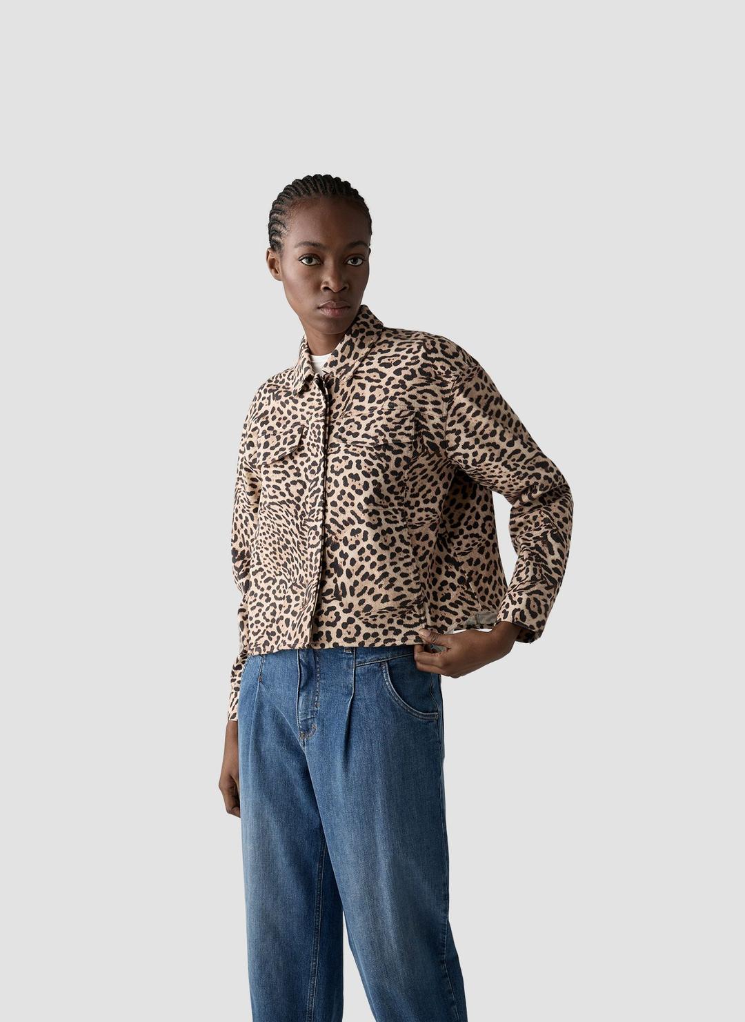 Женский жакет с анималистичным принтом LeComte | Фото 3