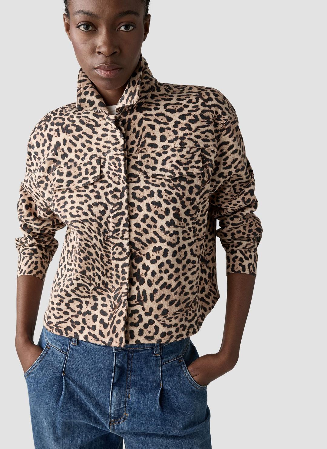 Женский жакет с анималистичным принтом LeComte | Фото 5