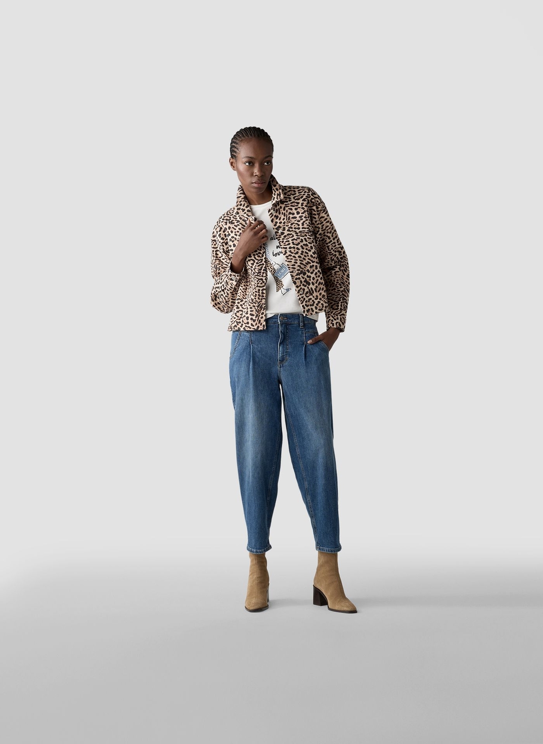 Женский жакет с анималистичным принтом LeComte | Фото 4