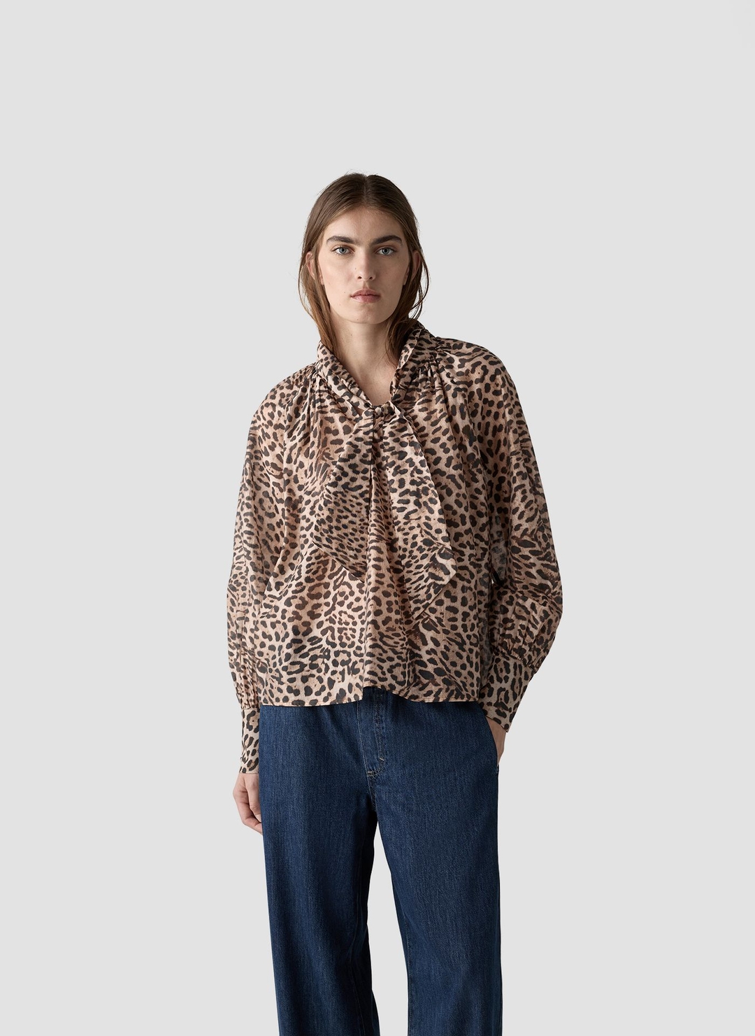 Женская блуза с анималистичным принтом LeComte | Фото 3