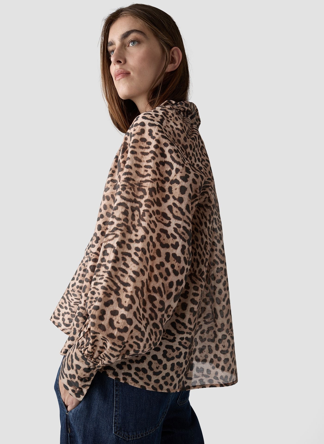Женская блуза с анималистичным принтом LeComte | Фото 5