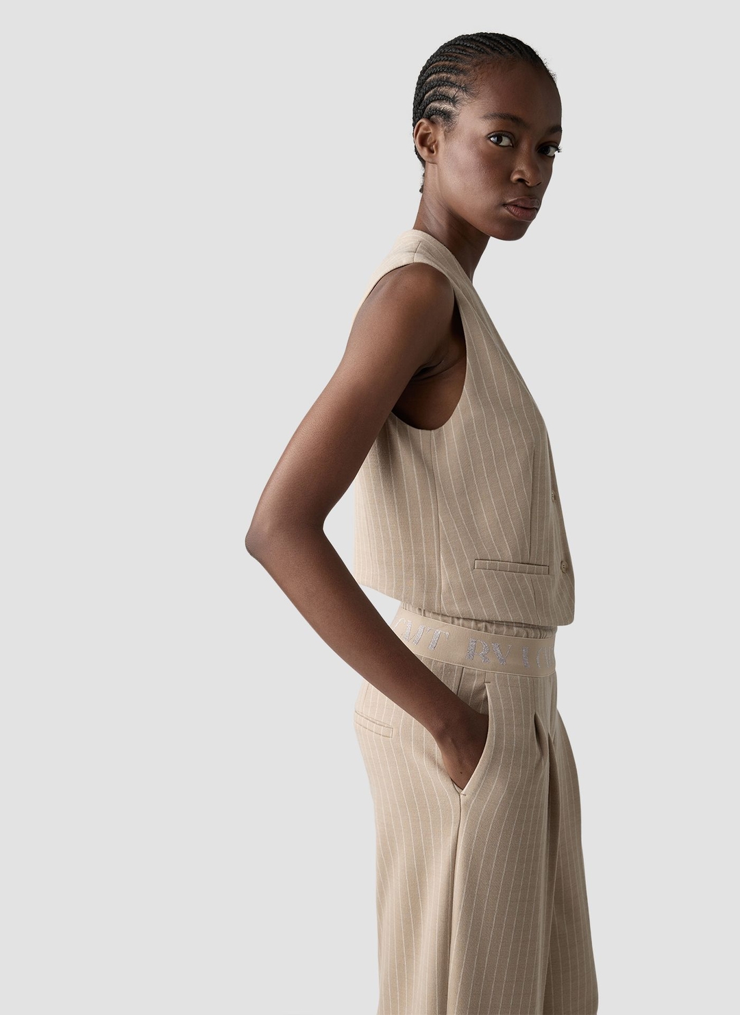 Женский жилет в полоску LeComte | Фото 4