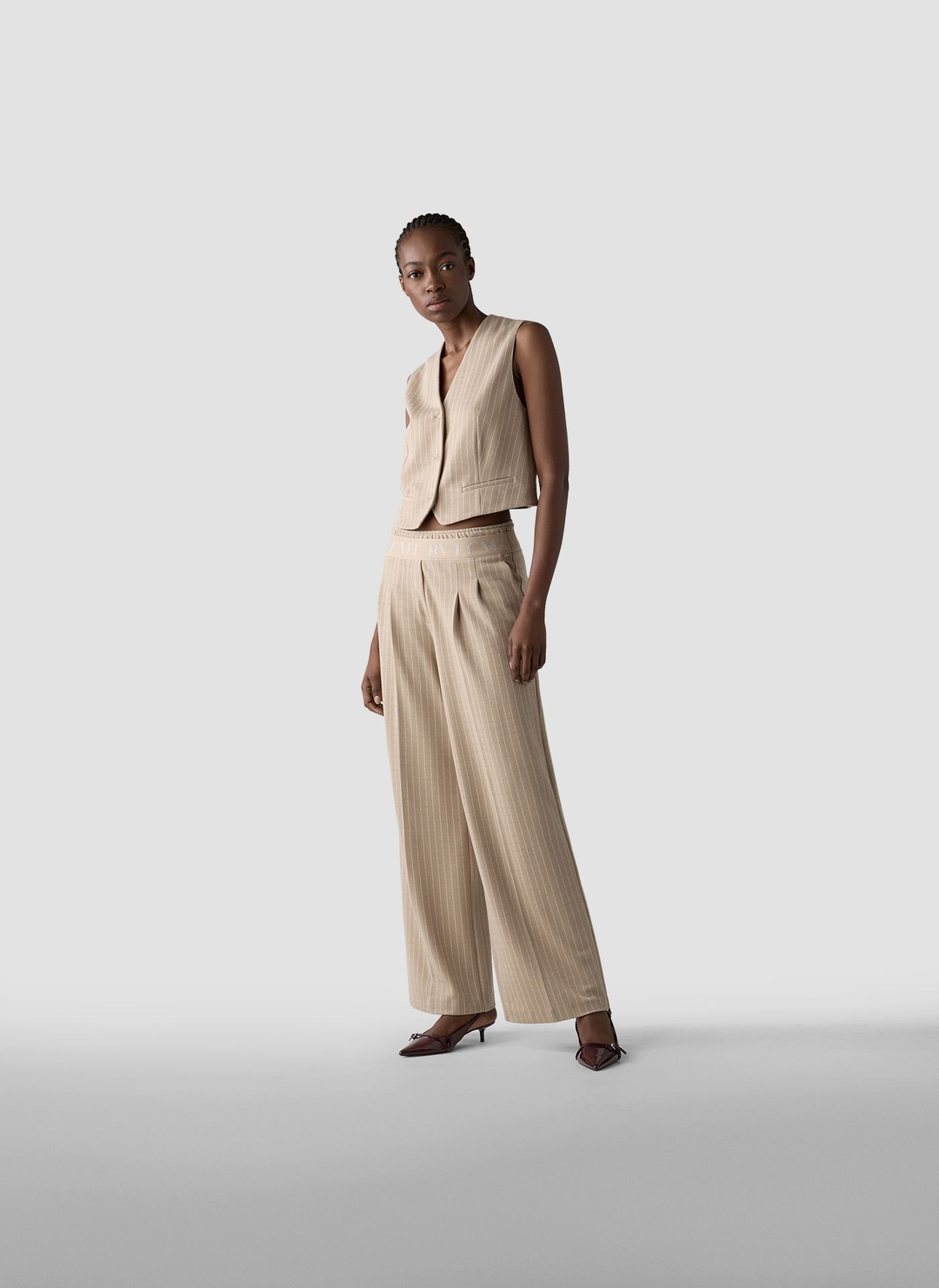 Женский жилет в полоску LeComte | Фото 6