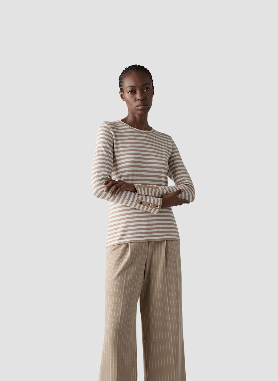 Женский лонгслив из хлопка LeComte | Фото 3