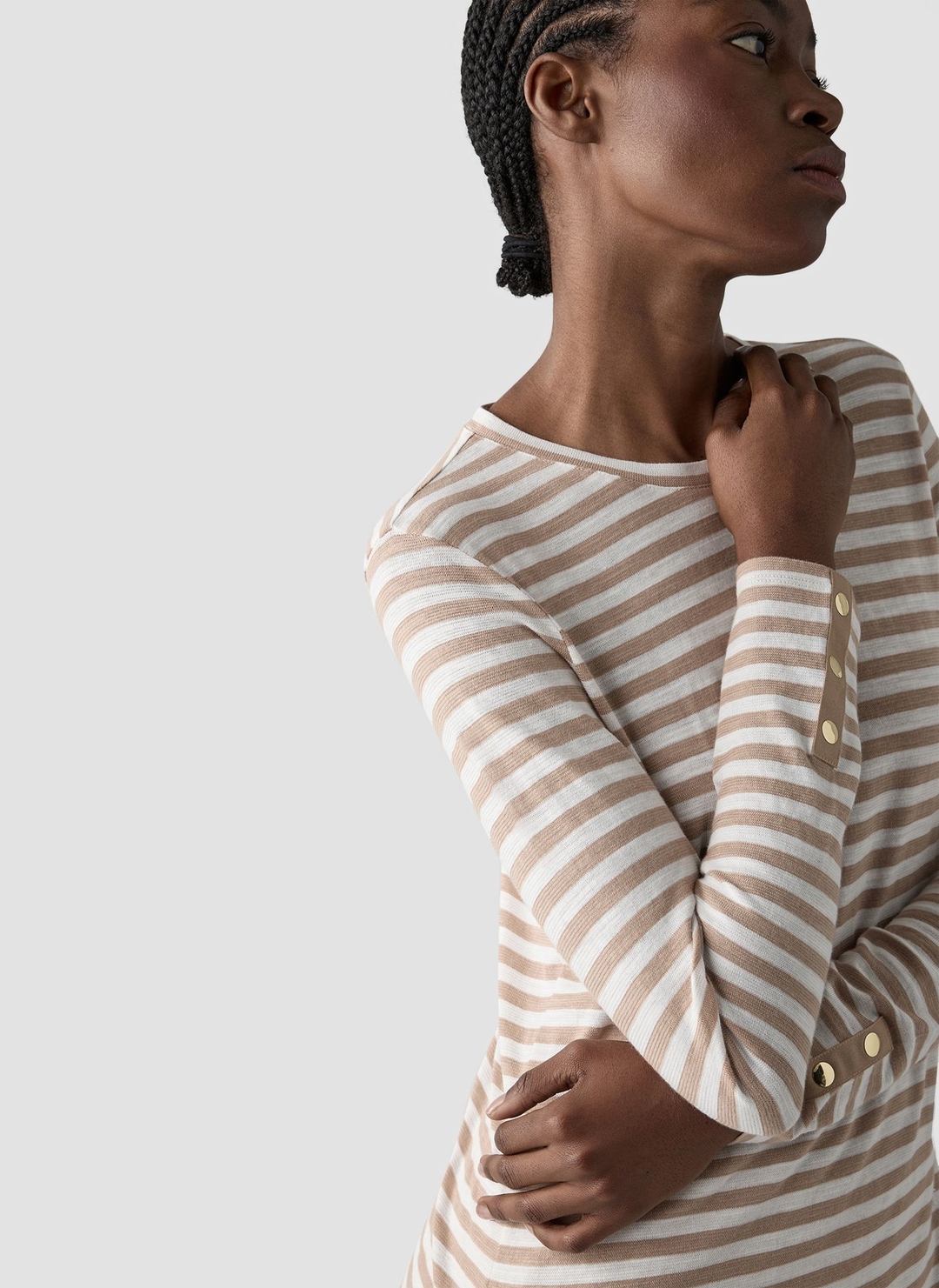 Женский лонгслив из хлопка LeComte | Фото 5