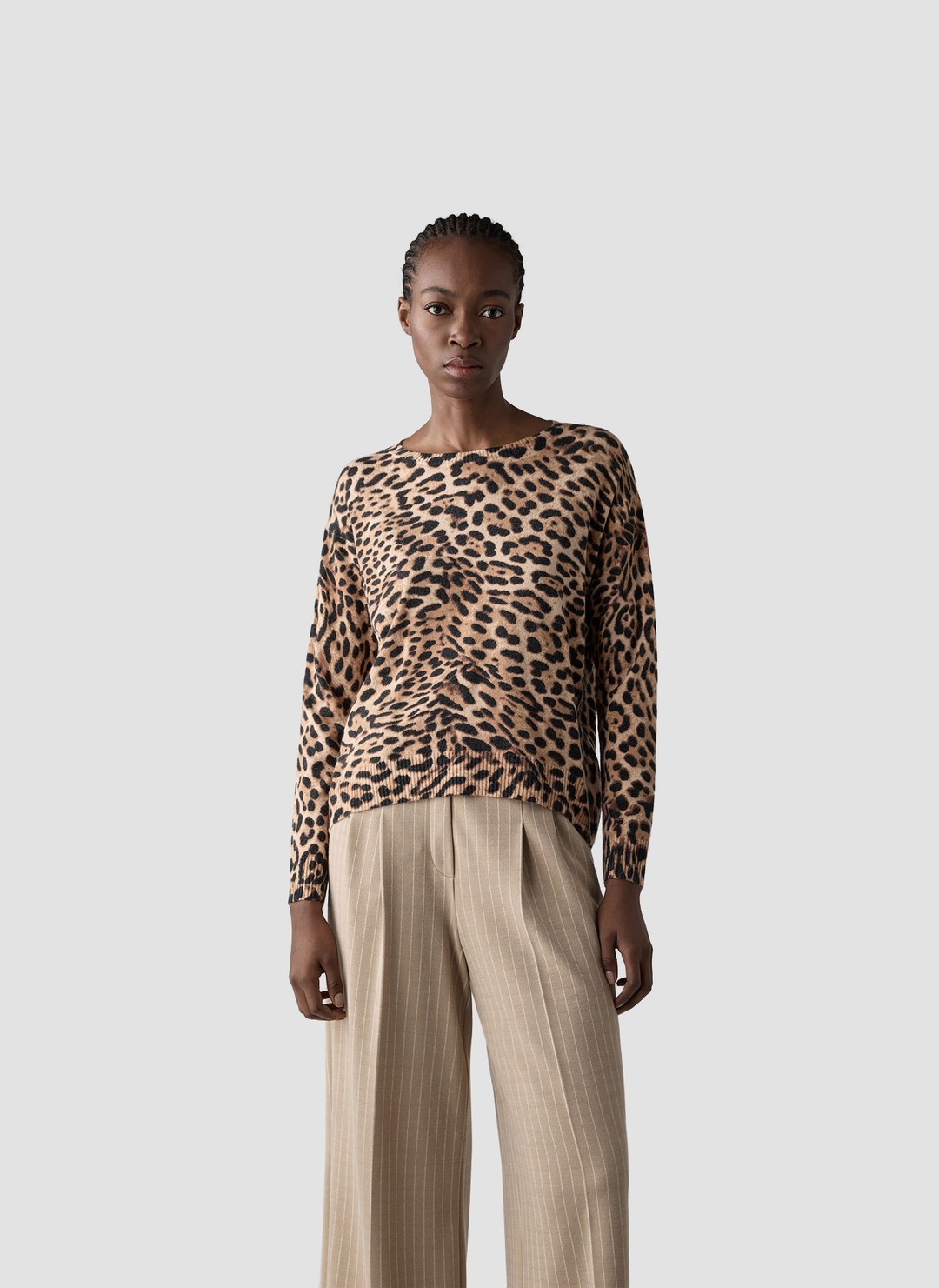 Женский джемпер с анималистичным принтом LeComte | Фото 3