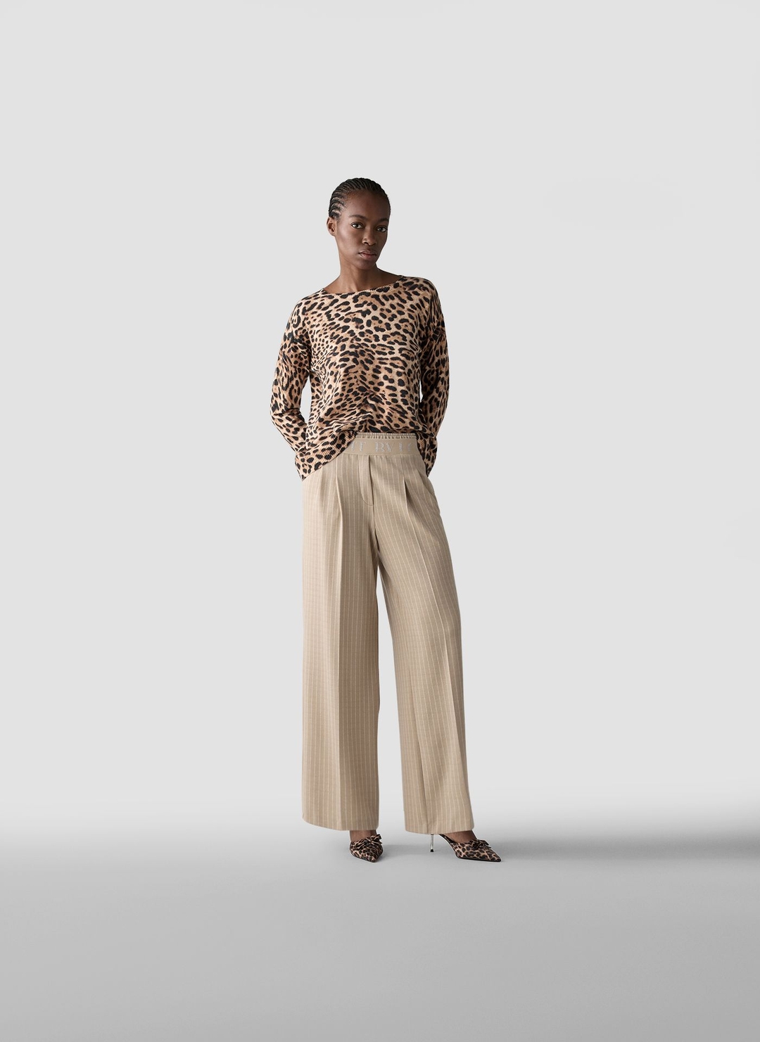 Женский джемпер с анималистичным принтом LeComte | Фото 4