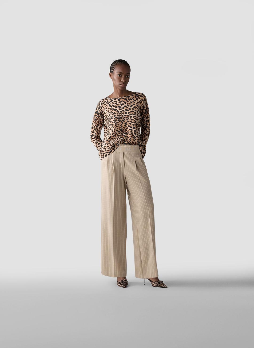 Женский джемпер с анималистичным принтом LeComte | Фото 4