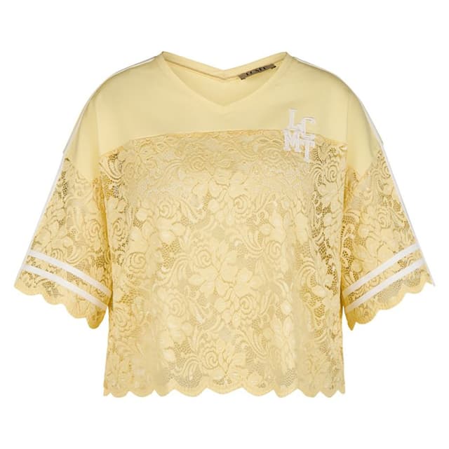 Женская футболка с кружевом LeComte