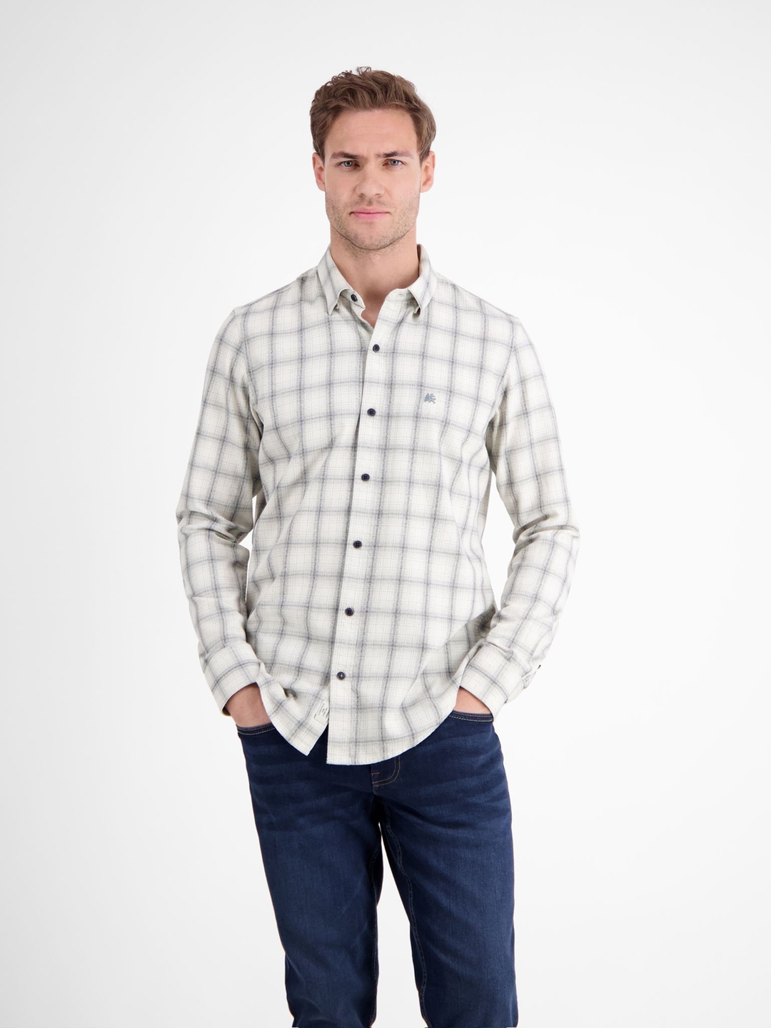 Мужская рубашка в клетку Lerros | Фото 3