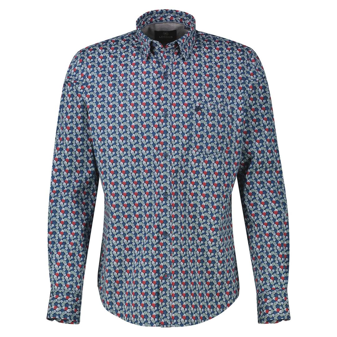 Мужская рубашка с принтом Lerros | Фото 1