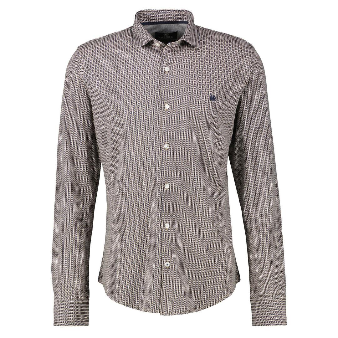 Мужская рубашка с геометрическим микроузором Lerros | Фото 1