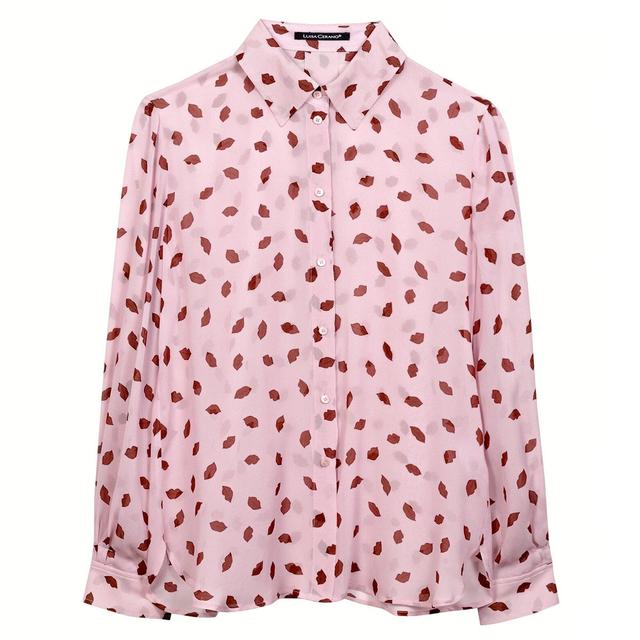 Женская рубашка со сплошным принтом Luisa Cerano