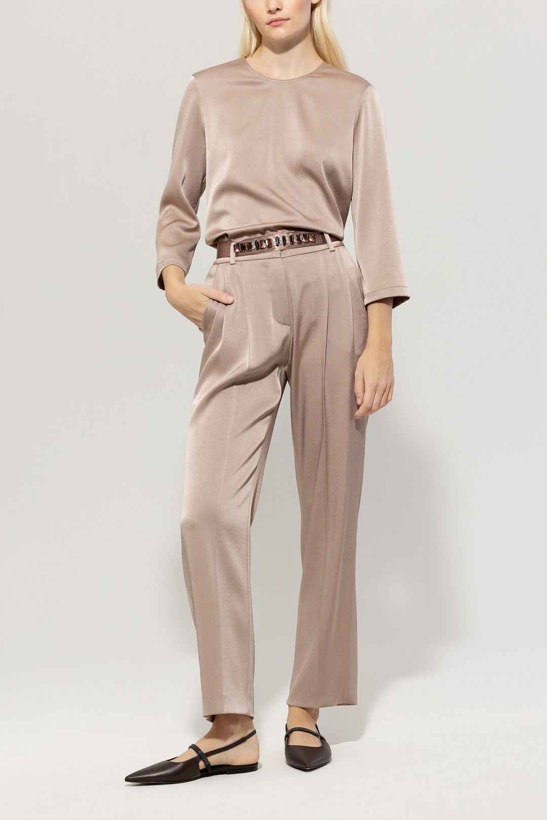 Атласная блуза Luisa Cerano | Фото 3