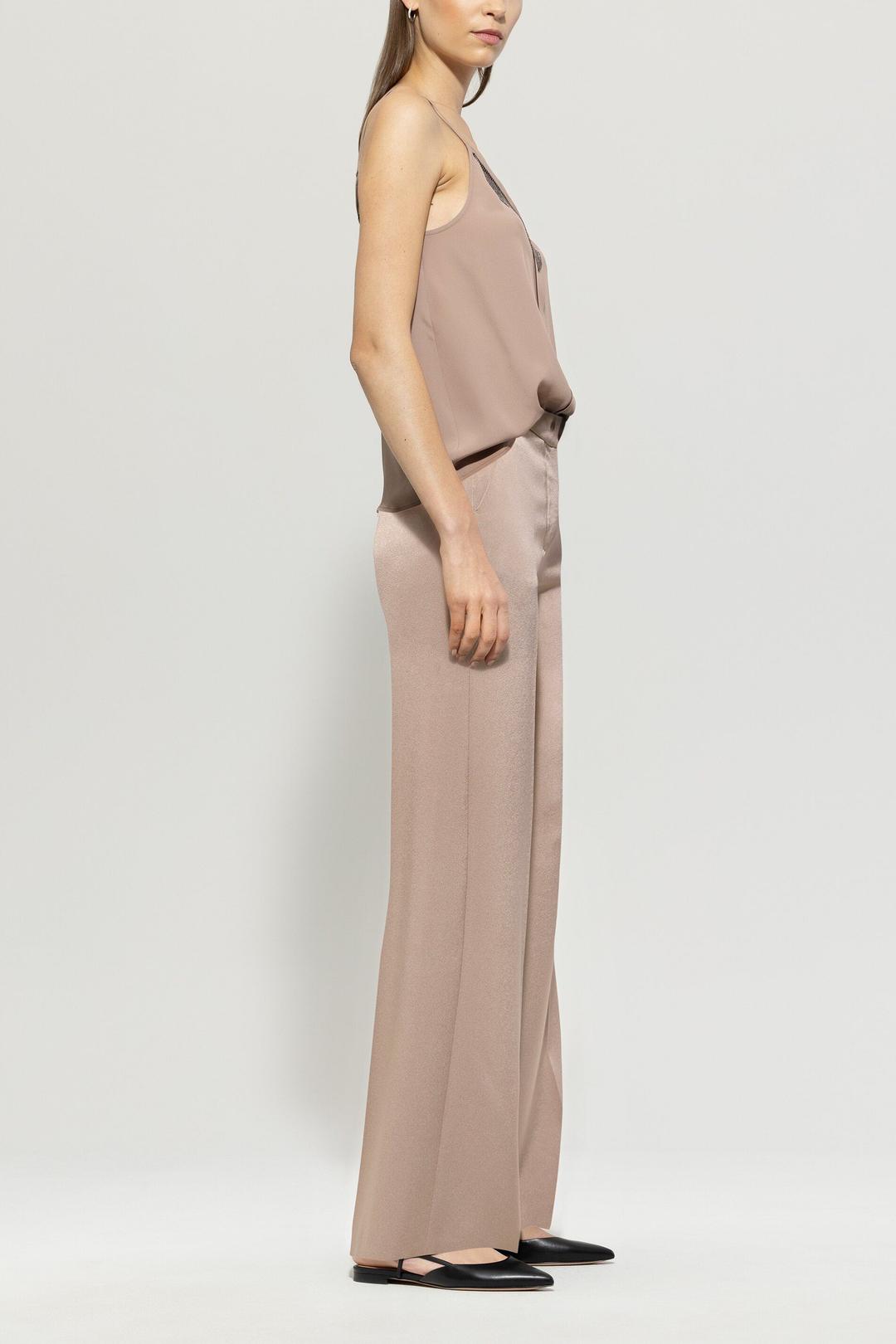 Женские широкие атласные брюки Luisa Cerano | Фото 4