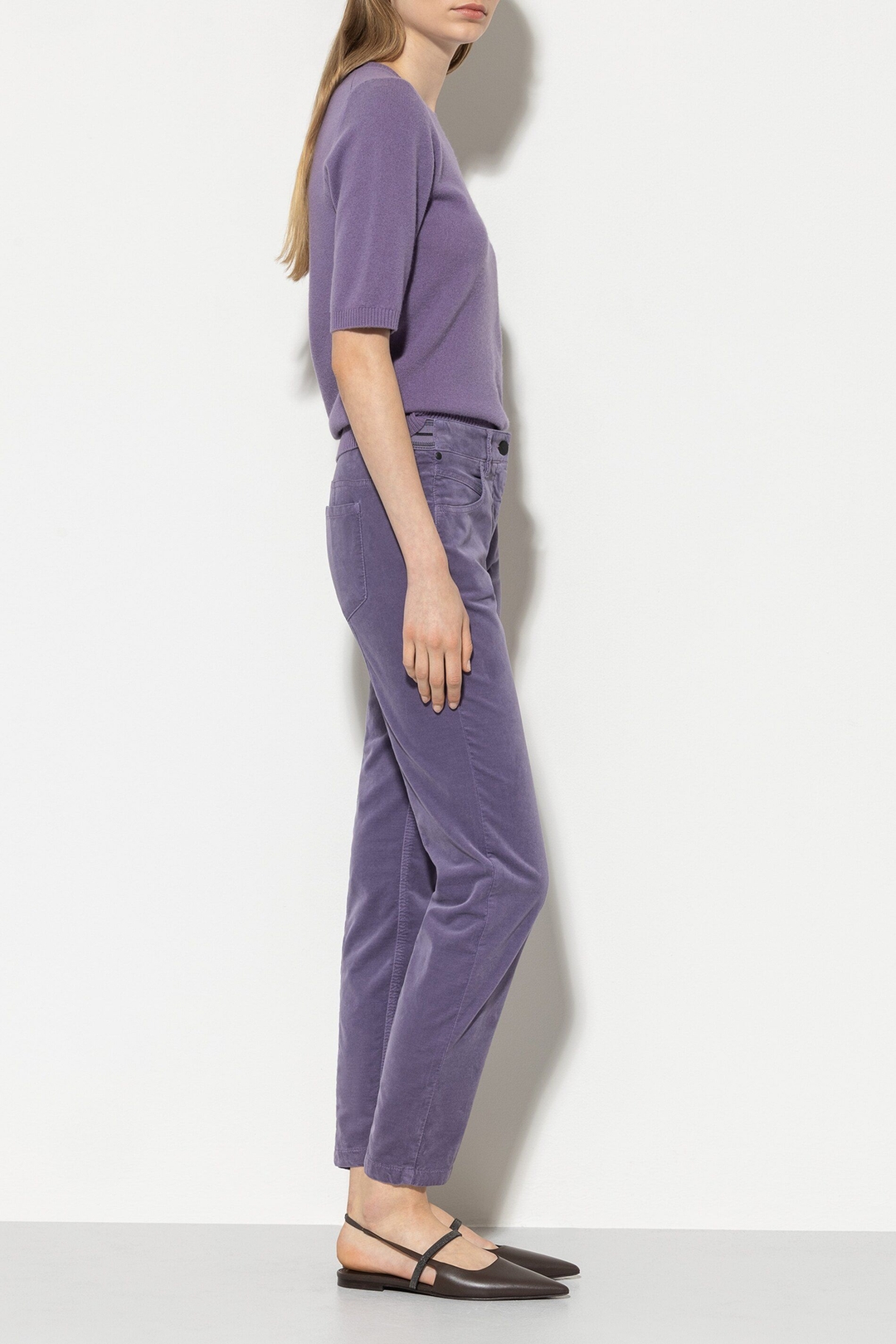 Женские бархатные брюки Luisa Cerano | Фото 3