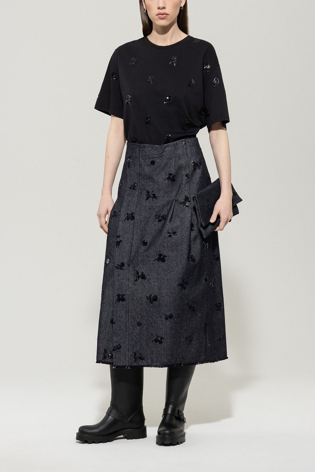 Женская футболка с пайетками Luisa Cerano | Фото 3