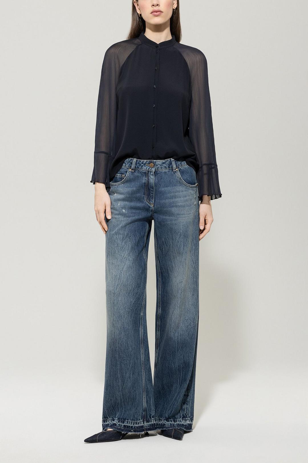 Блуза с полупрозрачными рукавами Luisa Cerano | Фото 3