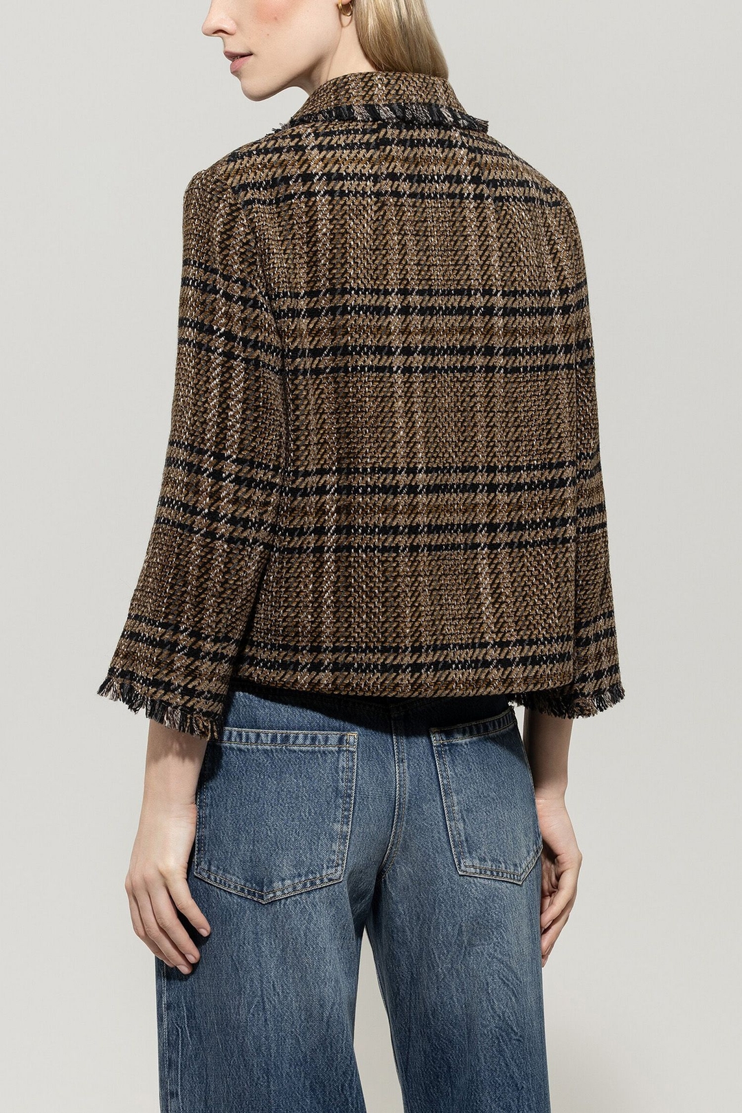 Женский клетчатый жакет Luisa Cerano | Фото 5