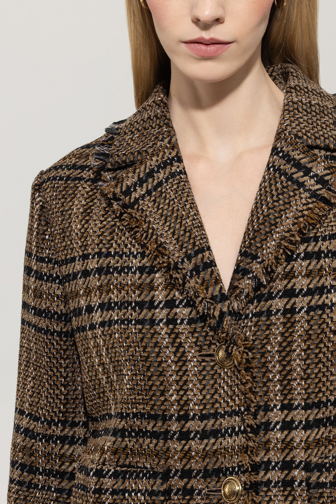 Женский клетчатый жакет Luisa Cerano | Фото 6