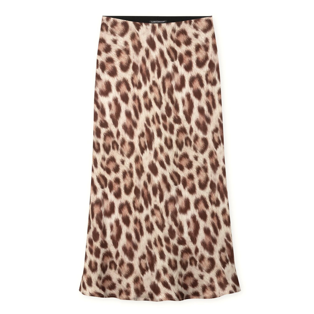 Юбка-миди с анималистичным принтом Luisa Cerano | Фото 1
