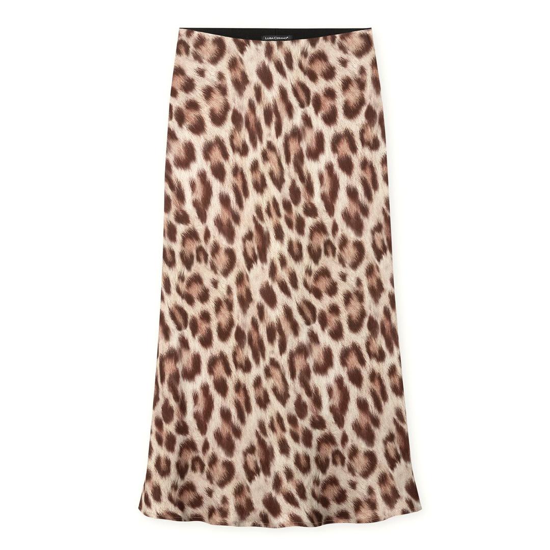 Юбка-миди с анималистичным принтом Luisa Cerano | Фото 1