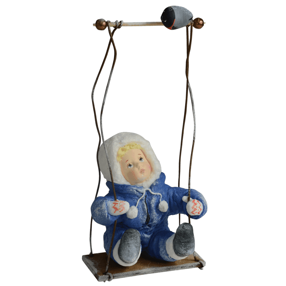 Ёлочная игрушка Малышка на качелях Душистыя радости | Фото 1
