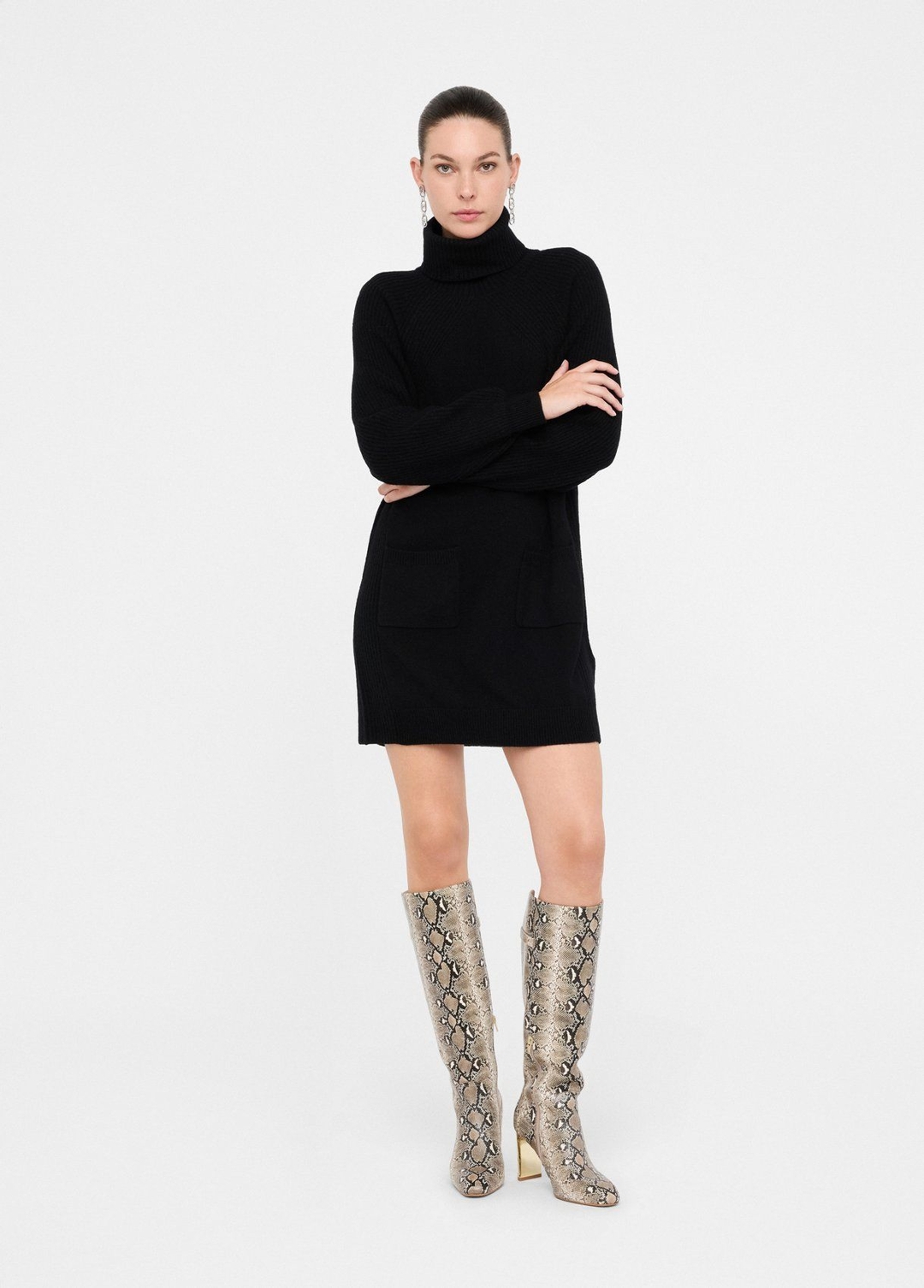 Шерстяное короткое платье Liu Jo | Фото 4