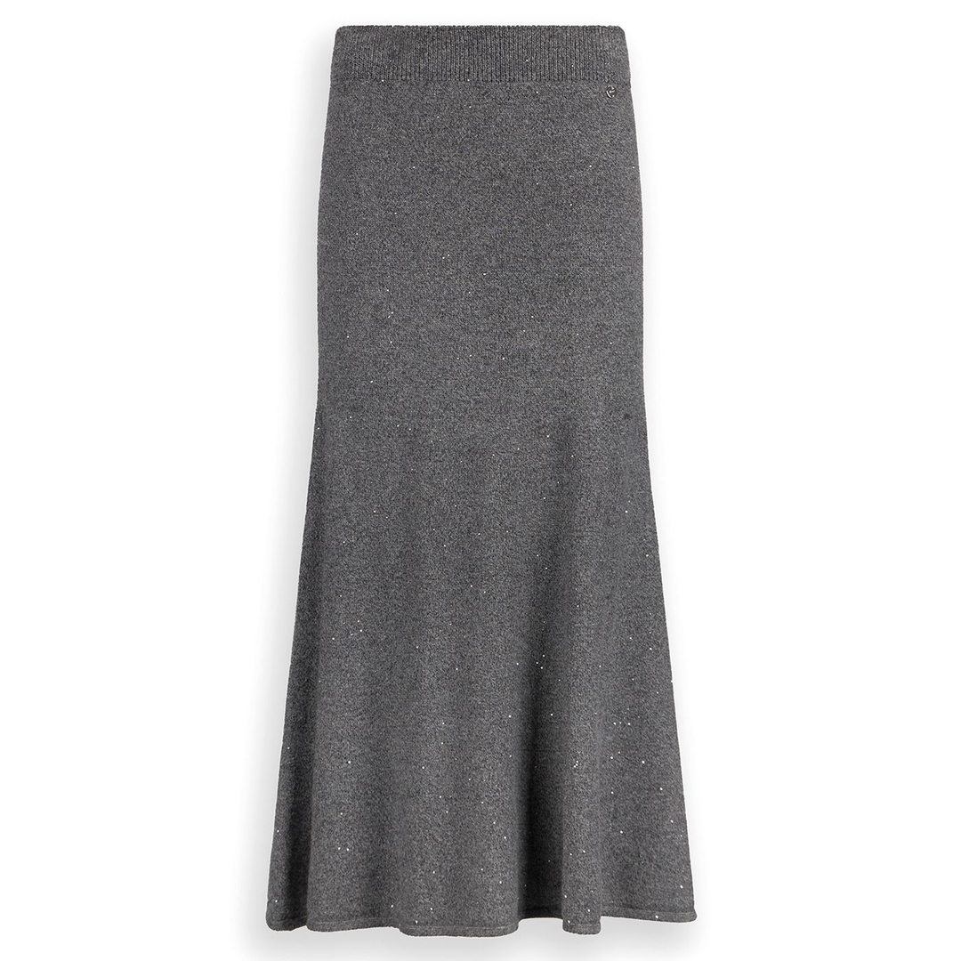 Трикотажная юбка миди с пайетками Liu Jo | Фото 1