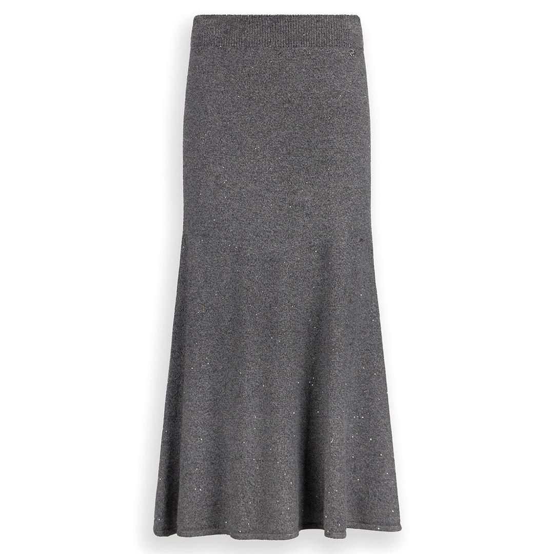 Трикотажная юбка миди с пайетками Liu Jo | Фото 1