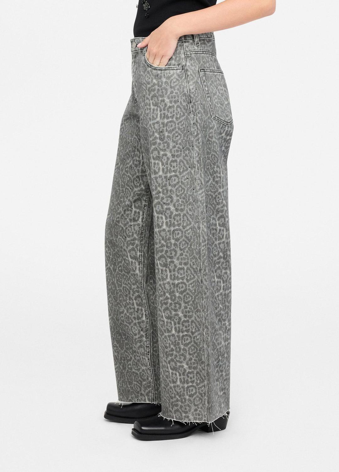 Женские джинсы с анималистичным принтом Liu Jo | Фото 3