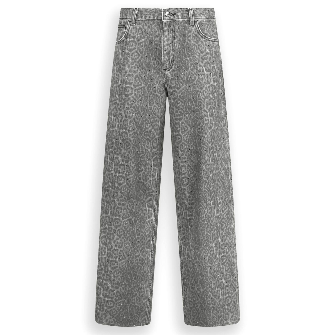 Женские джинсы с анималистичным принтом Liu Jo | Фото 1