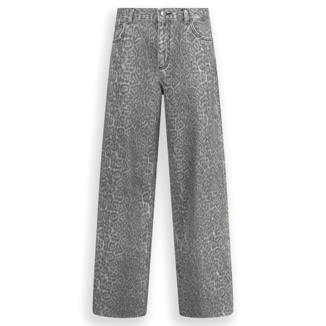Женские джинсы с анималистичным принтом Liu Jo | Фото 1