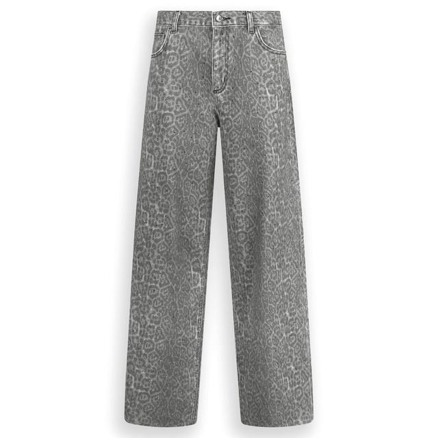 Женские джинсы с анималистичным принтом Liu Jo