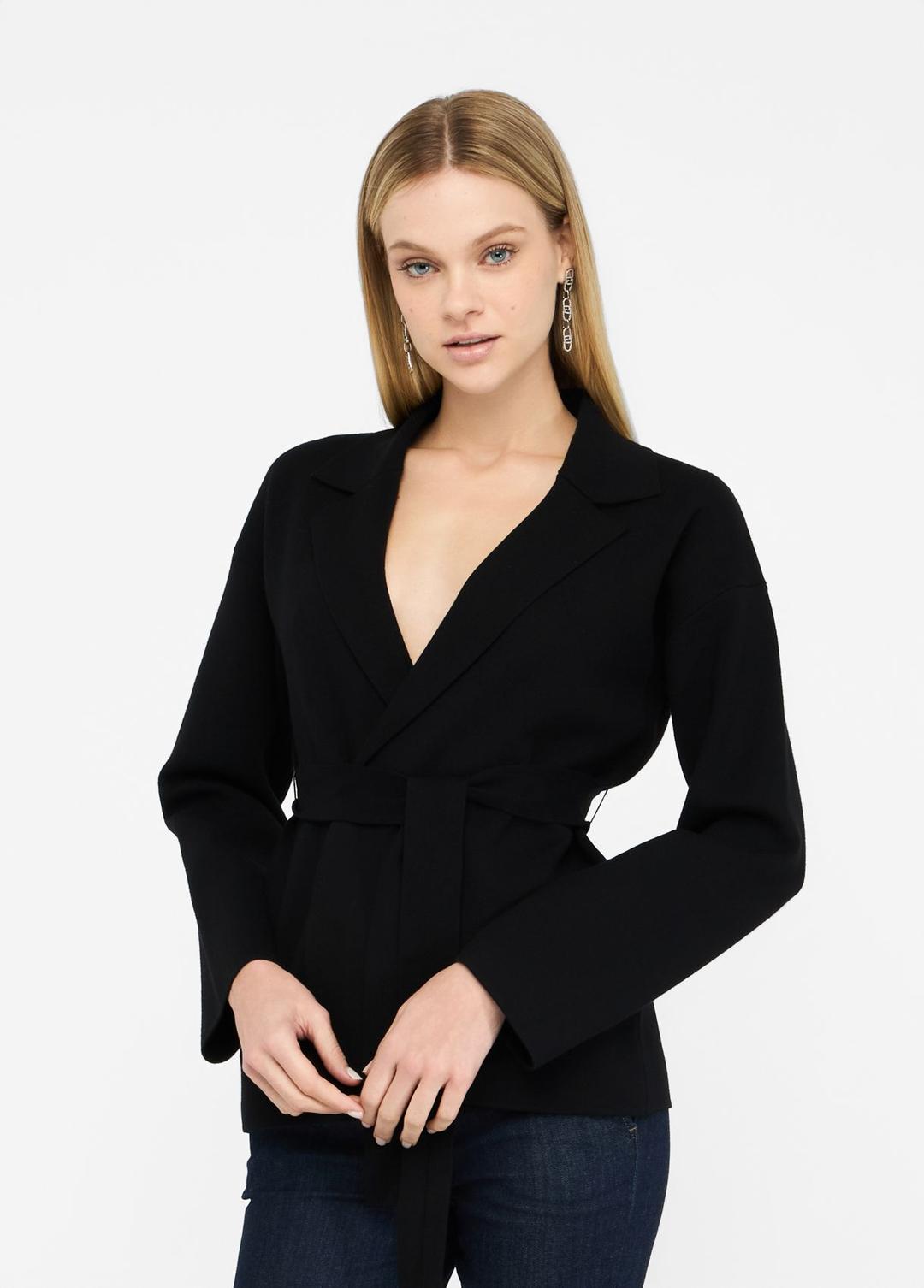 Женский трикотажный жакет с поясом Liu Jo | Фото 2