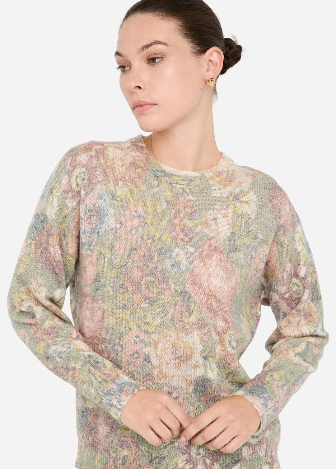 Женский джемпер с цветочным принтом Liu Jo | Фото 4