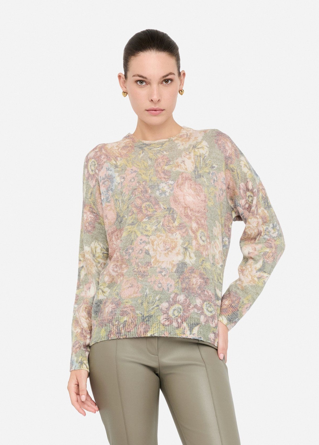 Женский джемпер с цветочным принтом Liu Jo | Фото 2