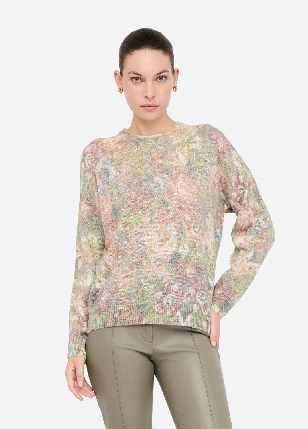 Женский джемпер с цветочным принтом Liu Jo | Фото 2