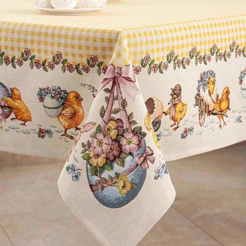 Скатерть, дорожка и салфетки Мои любимые незабудки | Фото 1