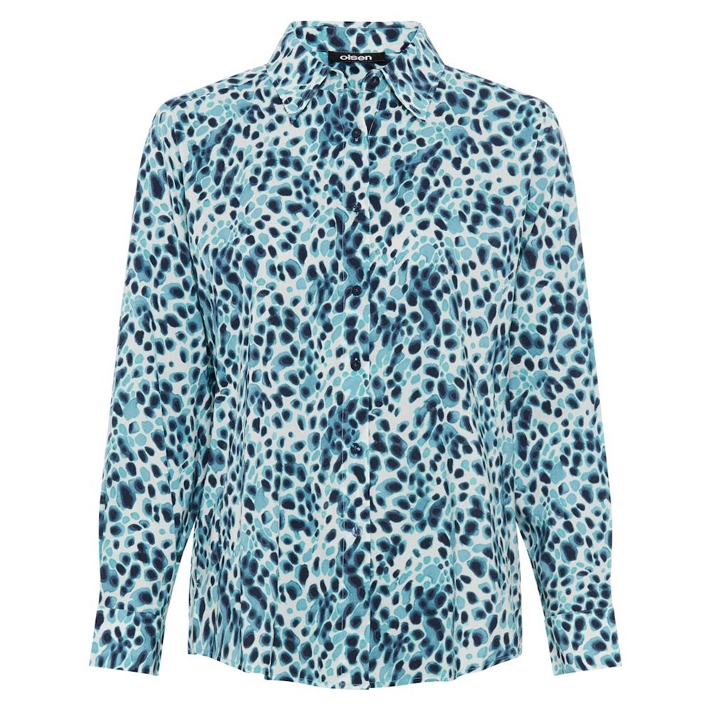 Женская блуза из хлопка с вискозой Olsen | Фото 1