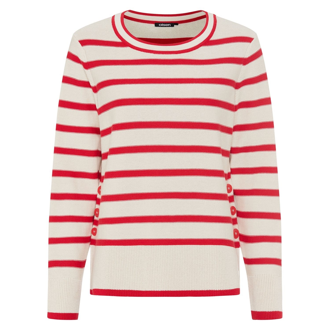 Женский джемпер в полоску Olsen | Фото 1
